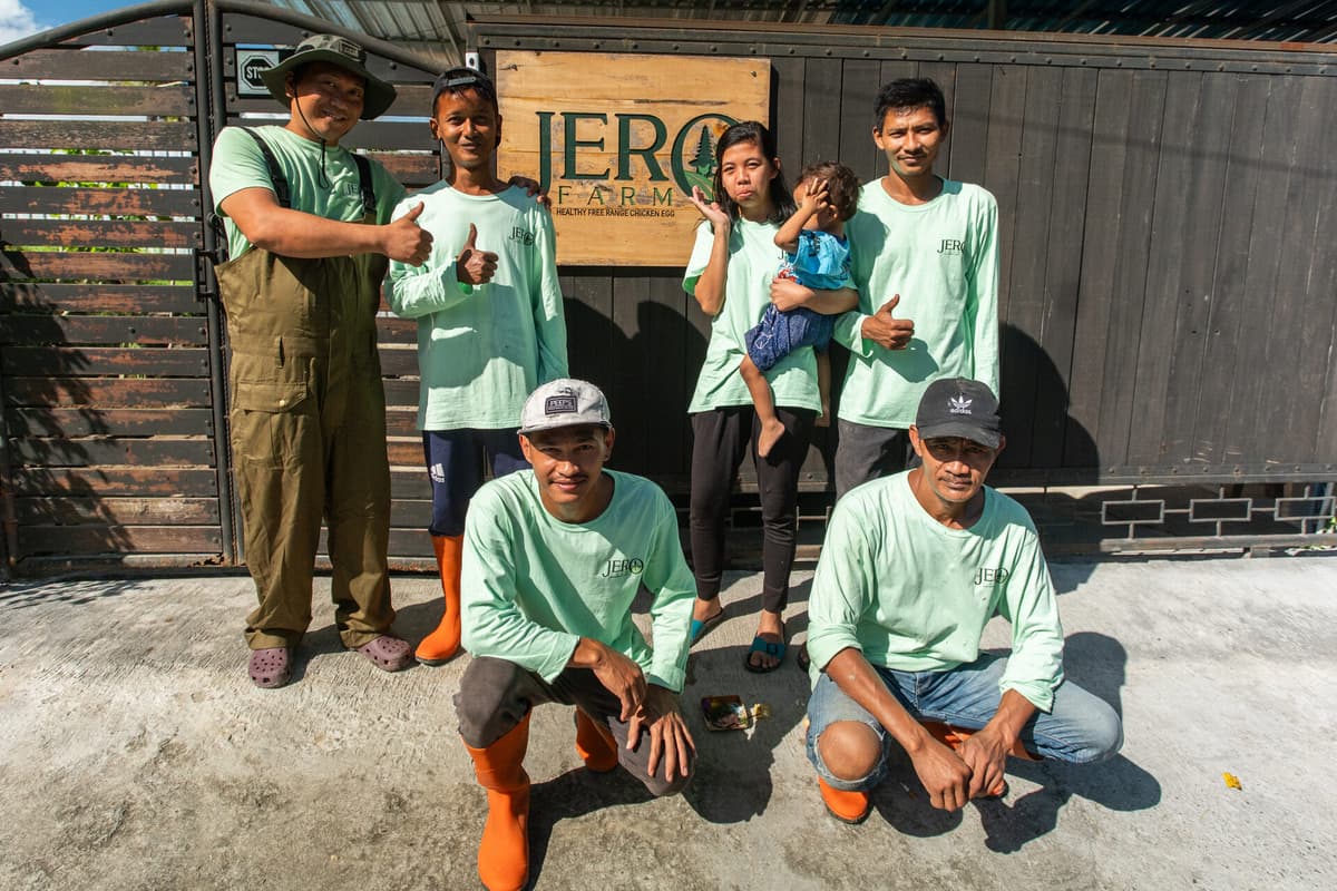 Jero Farm's free-range hens in the highlands of Tabanan, Bali